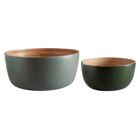 sage + olive | bebb | biodegradable bamboo bowls | porter green, bamboo bowls, serving bowls. wooden serving bowls, serving bowl set, salad serving bowl