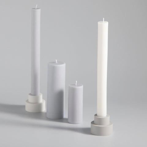 blanc + dove | escc dinner candle | soy - blend unscented candles - porter green | style + sustainability