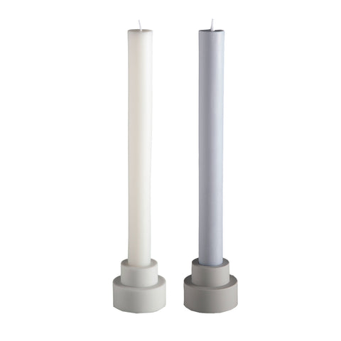 blanc + dove | escc dinner candle | soy - blend unscented candles - porter green | style + sustainability