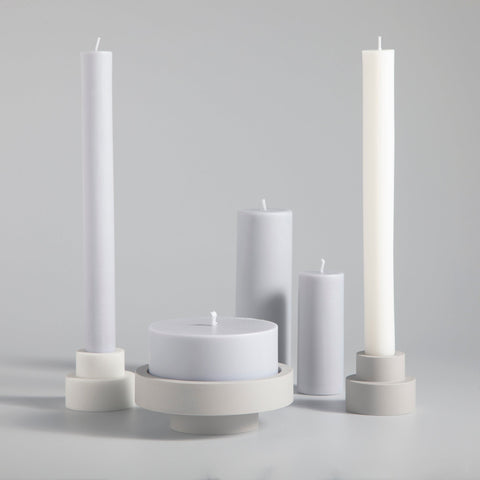 blanc + dove | escc dinner candle | soy - blend unscented candles - porter green | style + sustainability