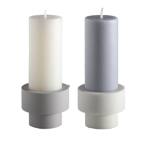 Blanc + Dove | Flipp Sml | Silicone Unbreakable Candle Holder Set - porter green | style + sustainability