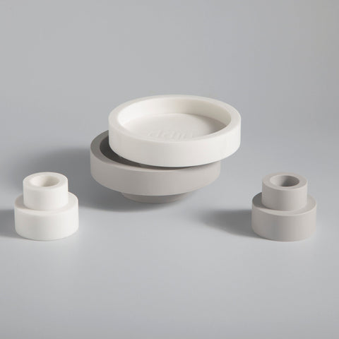 Blanc + Dove | Flipp Sml | Silicone Unbreakable Candle Holder Set - porter green | style + sustainability