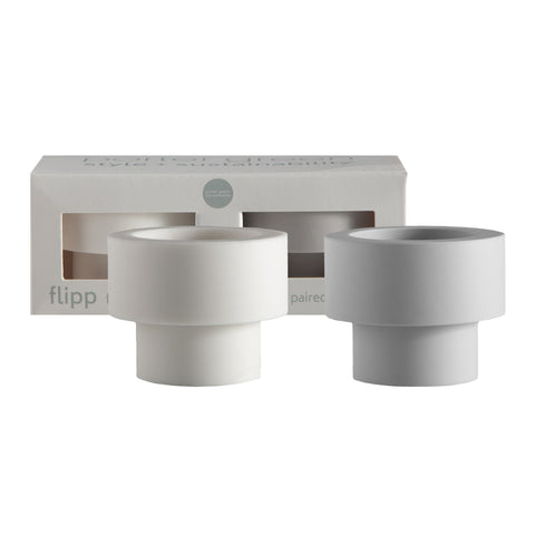 Blanc + Dove | Flipp Sml | Silicone Unbreakable Candle Holder Set - porter green | style + sustainability