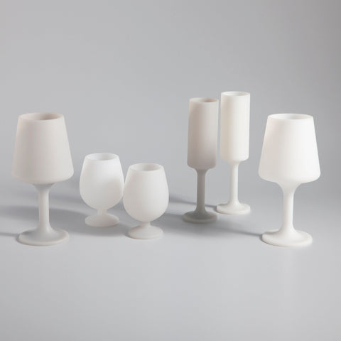 blanc + dove | swepp | silicone unbreakable wine glasses - porter green | style + sustainability
