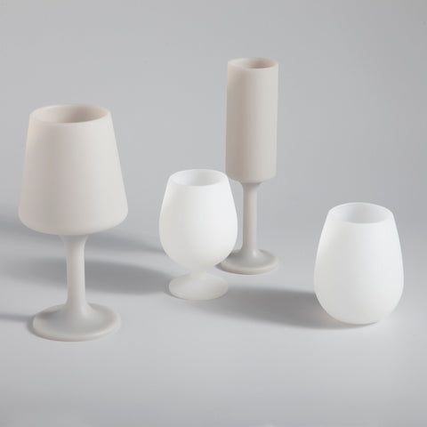 blanc + dove | swepp | silicone unbreakable wine glasses - porter green | style + sustainability