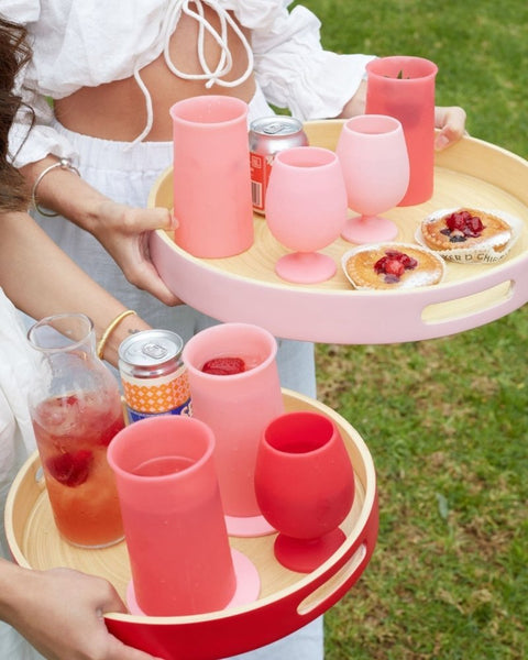 blush | sebss | biodegradable bamboo tray - porter green | style + sustainability