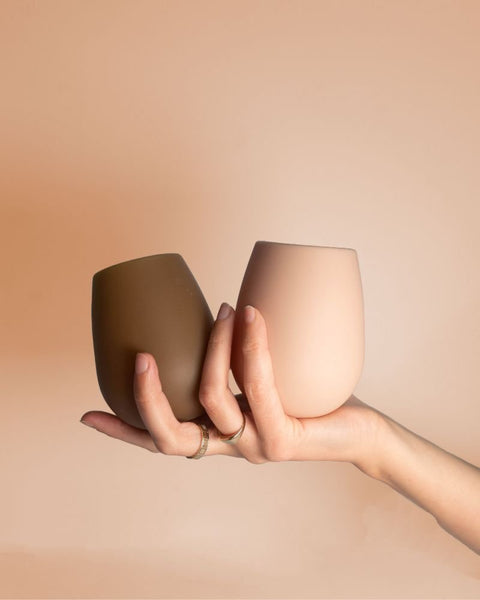 brun | fegg | silicone unbreakable glasses - porter green | style + sustainability