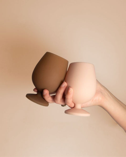 brun | stemm | silicone unbreakable wine glasses - porter green | style + sustainability