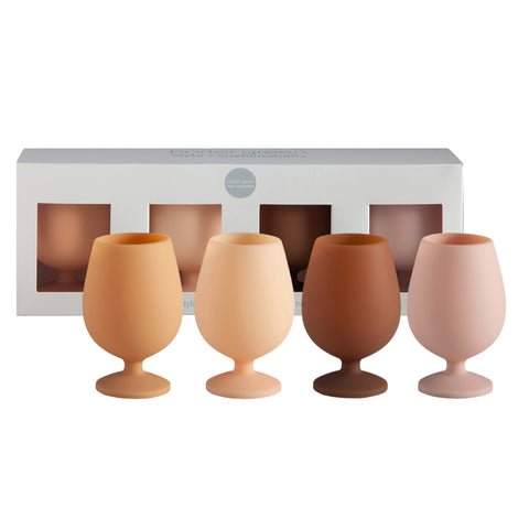 brun | stemm | silicone unbreakable wine glasses - porter green | style + sustainability