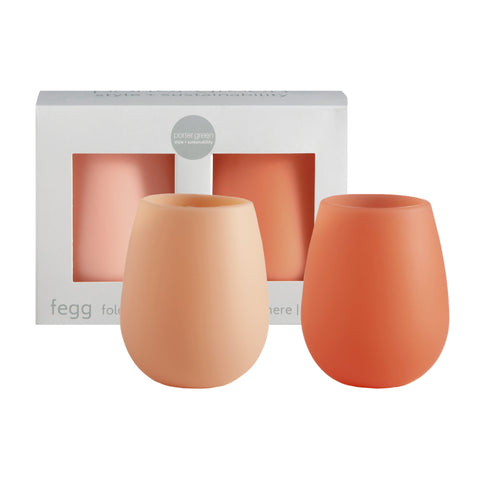 cantaloupe + tangelo | fegg | silicone unbreakable glasses - porter green | style + sustainability