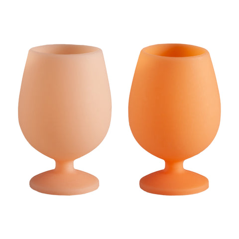 cantaloupe + tangelo | stemm | silicone unbreakable wine glasses - porter green | style + sustainability