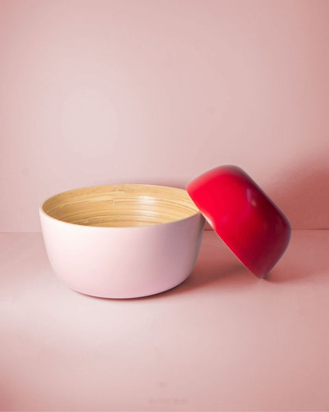 cherry + blush | bebb | biodegradable bamboo bowls - porter green | style + sustainability