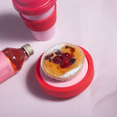 cherry + blush | ciss | unbreakable silicone coasters - porter green | style + sustainability