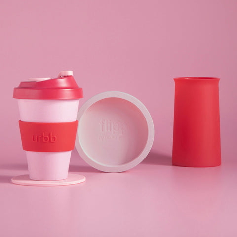 Cherry + Blush | Flipp Lrg | Silicone Unbreakable Candle Holder Set - porter green | style + sustainability