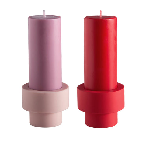 Cherry + Blush | Flipp Sml | Silicone Unbreakable Candle Holder Set - porter green | style + sustainability