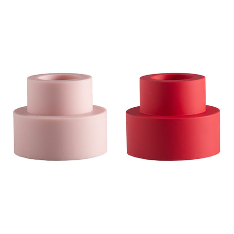 Cherry + Blush | Flipp Sml | Silicone Unbreakable Candle Holder Set - porter green | style + sustainability
