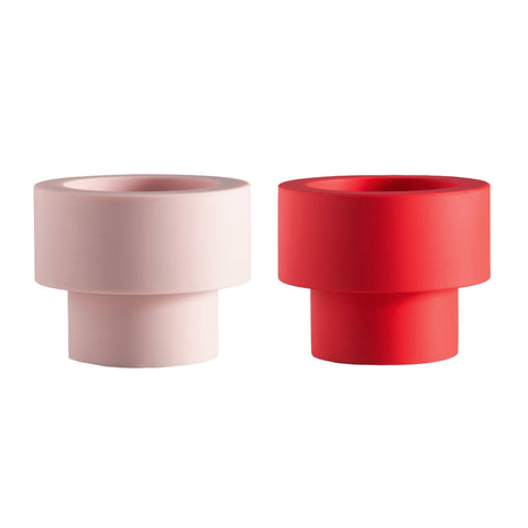 Cherry + Blush | Flipp Sml | Silicone Unbreakable Candle Holder Set - porter green | style + sustainability