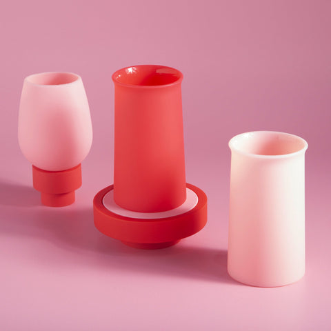 cherry + blush | stegg | silicone unbreakable highball glasses - porter green | style + sustainability