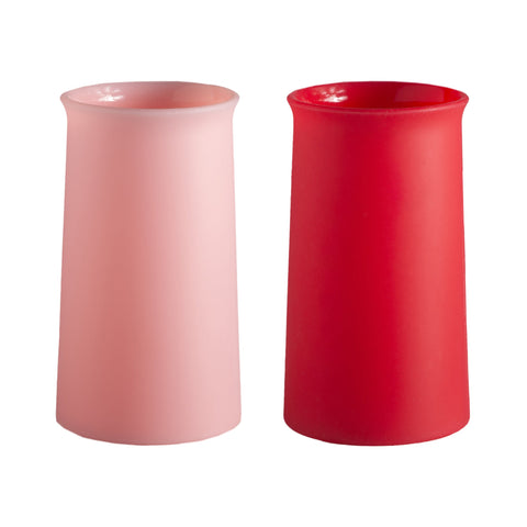 cherry + blush | stegg | silicone unbreakable highball glasses - porter green | style + sustainability