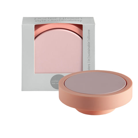 peach + petal | ciss | unbreakable silicone coasters | porter green, silicone coasters, coaster set with holder, coasters australia, coaster set of 4, sustainable coasters