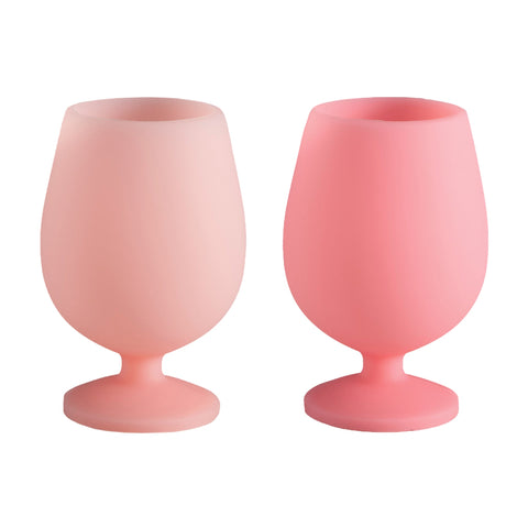 flamingo + lotus | stemm | silicone unbreakable wine glasses - porter green | style + sustainability