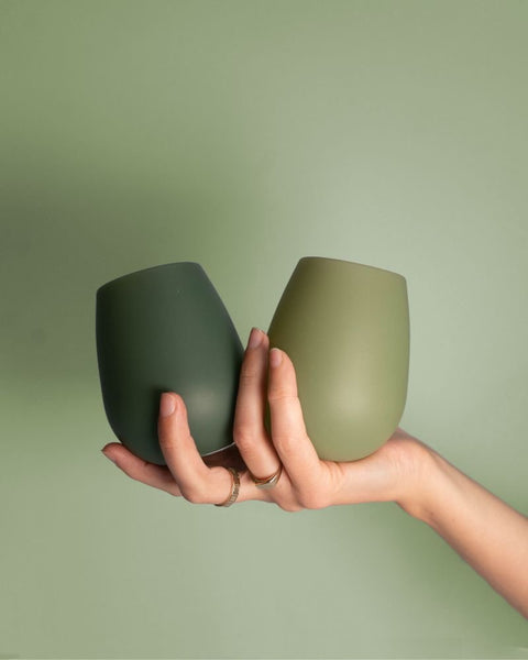 foret | fegg | silicone unbreakable glasses - porter green | style + sustainability
