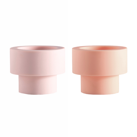 peach + petal | flipp sml | Silicone Unbreakable Candle Holder Set | porter green | candle holders, candler holders australia, tealight candle holder, dinner candle holder, pillar candle holder, candle holder set
