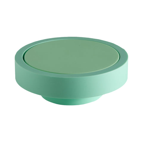 gerbera + leaf | ciss | unbreakable silicone coasters - porter green | style + sustainability