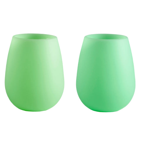 gerbera + leaf | fegg | silicone unbreakable glasses - porter green | style + sustainability