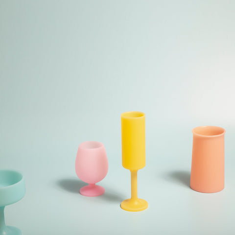 girasoli | seff | silicone unbreakable champagne flute - porter green | style + sustainability