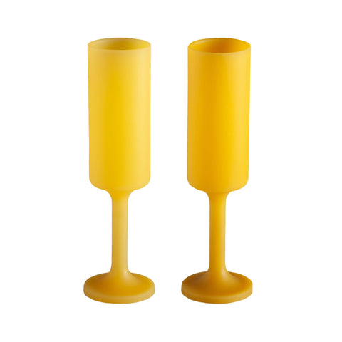 girasoli | seff | silicone unbreakable champagne flute - porter green | style + sustainability