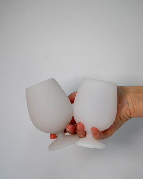 gris | stemm | silicone unbreakable wine glasses - porter green | style + sustainability
