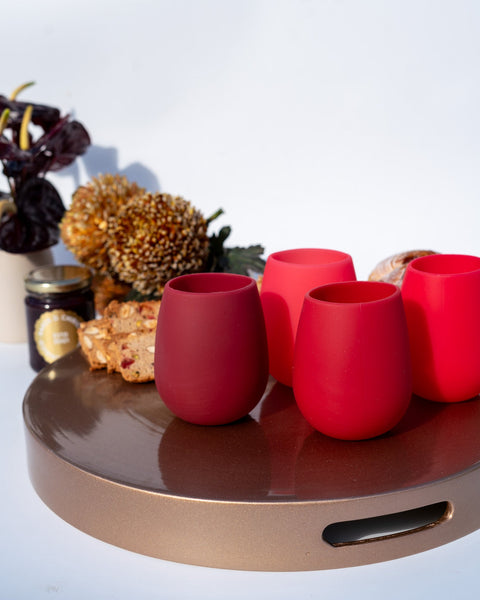 cranberry | fegg | silicone unbreakable glasses | porter green, picnic cups, outdoor glasses, unbreakable glasses, tumbler australia, silicone cups