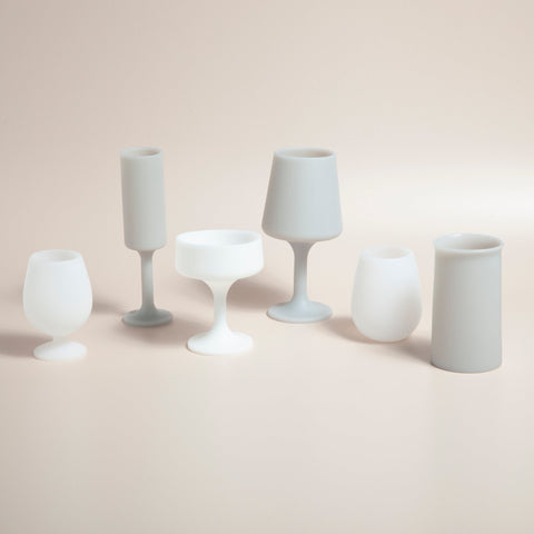 holiday frost | seff | silicone unbreakable champagne flute - porter green | style + sustainability