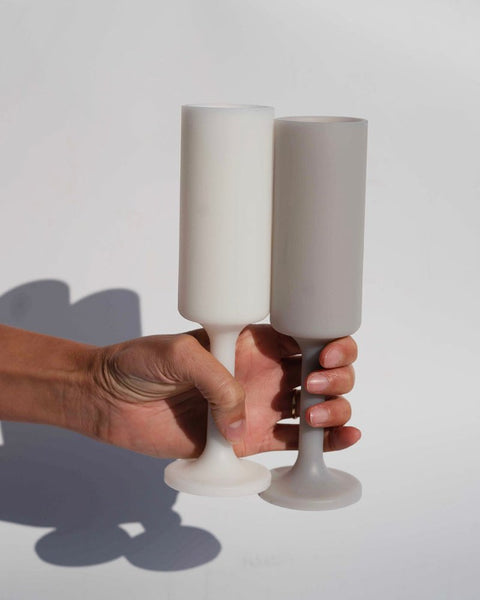 holiday frost | seff | silicone unbreakable champagne flute - porter green | style + sustainability