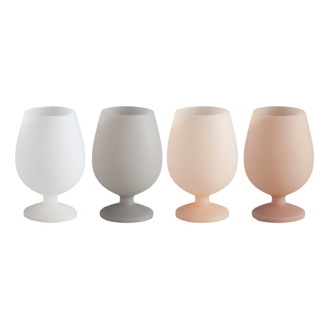 holiday frost | stemm | silicone unbreakable wine glasses - porter green | style + sustainability