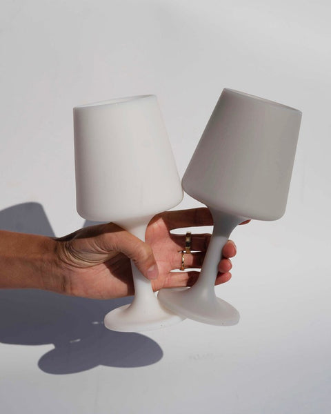 holiday frost | swepp | silicone unbreakable wine glasses - porter green | style + sustainability