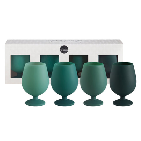 holiday mistletoe | stemm | silicone unbreakable wine glasses - porter green | style + sustainability