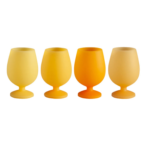 jaune | stemm | silicone unbreakable wine glasses - porter green | style + sustainability