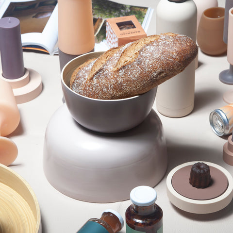 latte + donkey | bebb | biodegradable bamboo bowls - porter green | style + sustainability