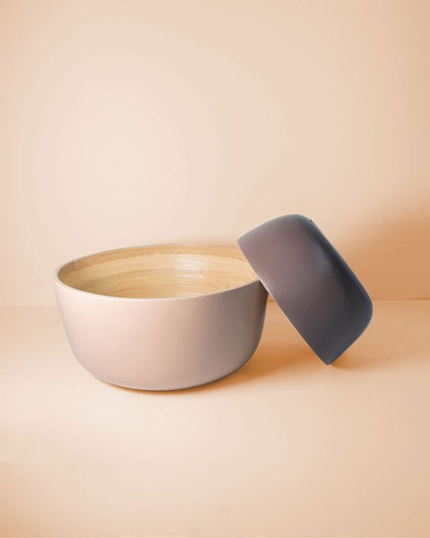latte + donkey | bebb | biodegradable bamboo bowls - porter green | style + sustainability