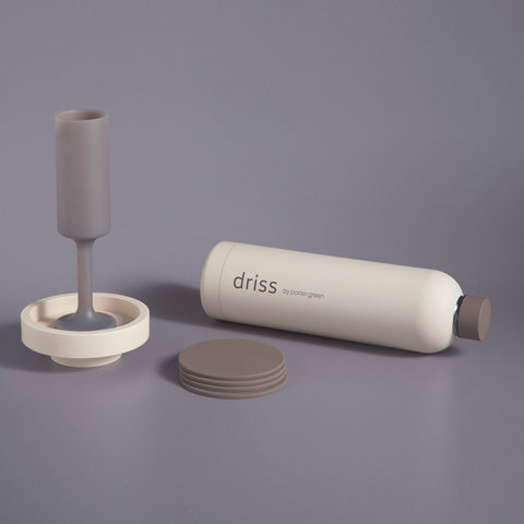 latte + donkey | ciss | unbreakable silicone coasters - porter green | style + sustainability