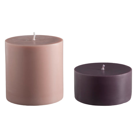 latte + donkey | escc lrg pillar candle | soy - blend unscented candles - porter green | style + sustainability
