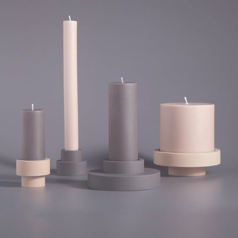 Latte + Donkey | Flipp Lrg | Silicone Unbreakable Candle Holder Set - porter green | style + sustainability