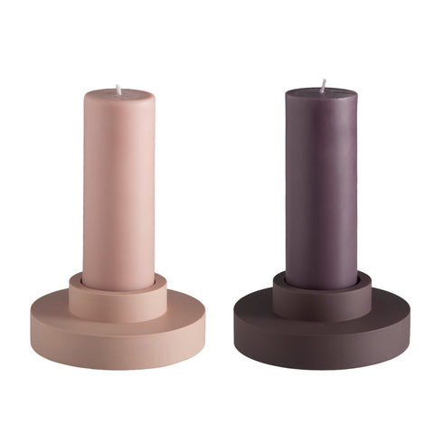 Latte + Donkey | Flipp Lrg | Silicone Unbreakable Candle Holder Set - porter green | style + sustainability