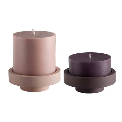 Latte + Donkey | Flipp Lrg | Silicone Unbreakable Candle Holder Set - porter green | style + sustainability