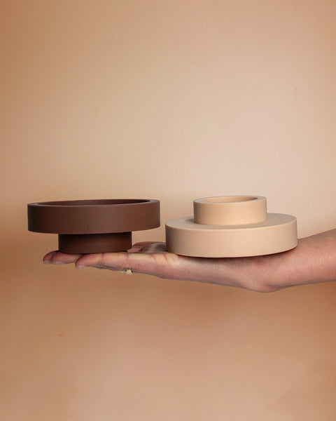Latte + Donkey | Flipp Lrg | Silicone Unbreakable Candle Holder Set - porter green | style + sustainability