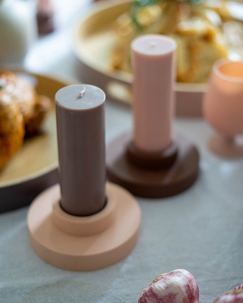 Latte + Donkey | Flipp Lrg | Silicone Unbreakable Candle Holder Set - porter green | style + sustainability