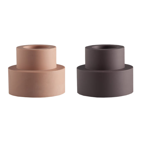 Latte + Donkey | Flipp Sml | Silicone Unbreakable Candle Holder Set - porter green | style + sustainability