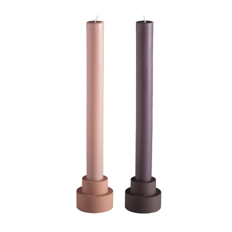 Latte + Donkey | Flipp Sml | Silicone Unbreakable Candle Holder Set - porter green | style + sustainability